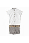 Nanica 4-8 Age Boy Shirt Shorts Set 122615