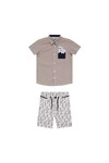 Nanica 4-8 Age Boy Shirt Shorts Set 121610